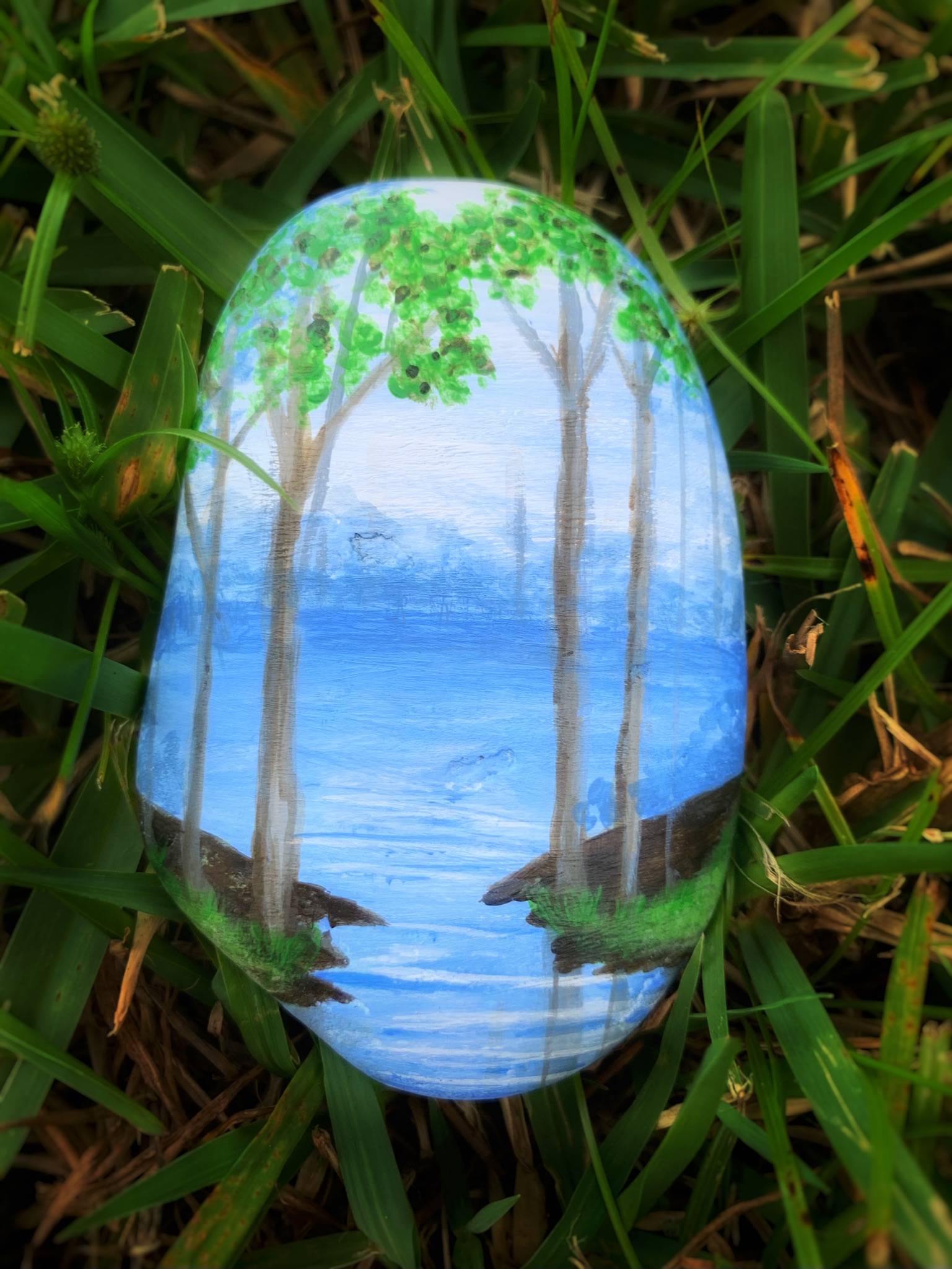 Lake Painted Stone