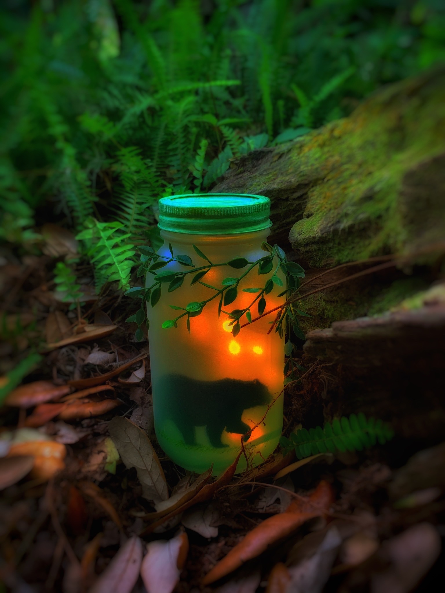 Bear Luminary Jar